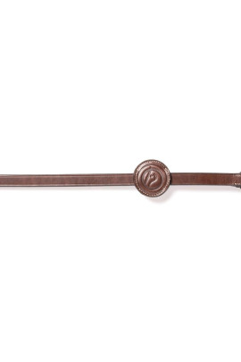 Trust Equestrian Rubber reins (5/8 inch) Fontainebleau brown/silver