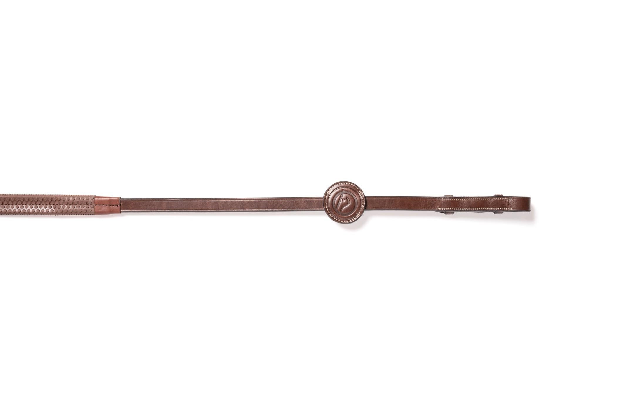 Trust Equestrian Rubber reins (5/8 inch) Fontainebleau brown/silver Trust Equestrian Rubber reins (5/8 inch) Fontainebleau brown/silver