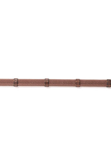 Trust Equestrian Rubber reins (1/2 inch) Maastricht 7 stops bruin zilver Trust Equestrian Rubber reins (1/2 inch) Maastricht 7 stops bruin zilver