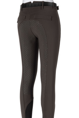 Ridershouse: Equiline Dames Rijbroek Donna Full Grip Vita Alta - Bruin Ridershouse: Equiline Dames Rijbroek Donna Full Grip Vita Alta - Bruin