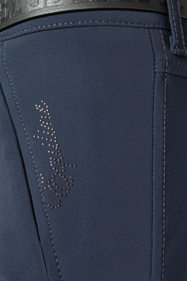 Ridershouse : Equiline Dames Rijbroek Knie grip Ettiekh - kleur: marineblauw Ridershouse : Equiline Dames Rijbroek Knie grip Ettiekh - kleur: marineblauw