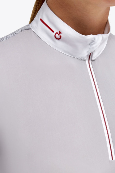 Revo Jersey S/S Wedstrijdshirt Zip Polo W/ Tech Knit Back Insert Grijs Revo Jersey S/S Wedstrijdshirt Zip Polo W/ Tech Knit Back Insert Grijs