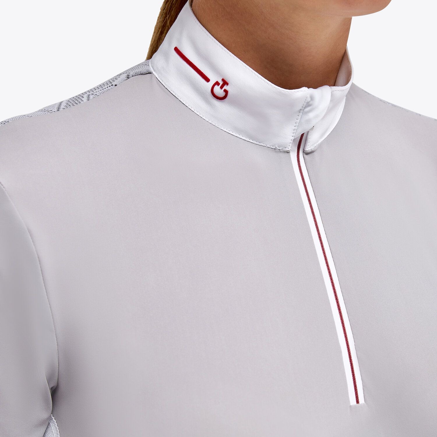 Revo Jersey S/S Wedstrijdshirt Zip Polo W/ Tech Knit Back Insert Grijs Revo Jersey S/S Wedstrijdshirt Zip Polo W/ Tech Knit Back Insert Grijs