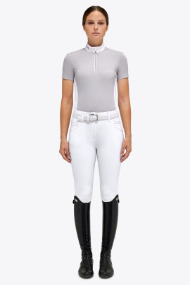 Revo Jersey S/S Wedstrijdshirt Zip Polo W/ Tech Knit Back Insert Grijs Revo Jersey S/S Wedstrijdshirt Zip Polo W/ Tech Knit Back Insert Grijs