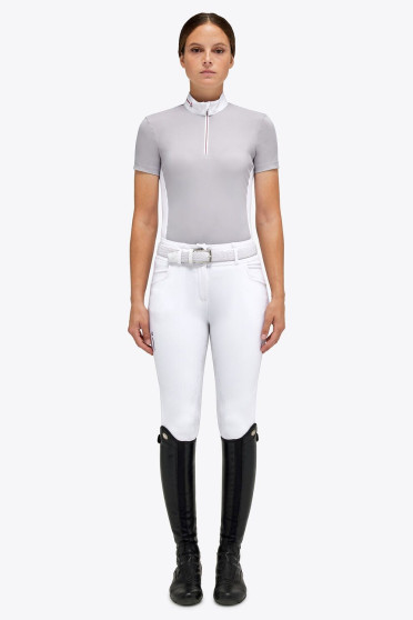 Revo Jersey S/S Wedstrijdshirt Zip Polo W/ Tech Knit Back Insert Grijs Revo Jersey S/S Wedstrijdshirt Zip Polo W/ Tech Knit Back Insert Grijs