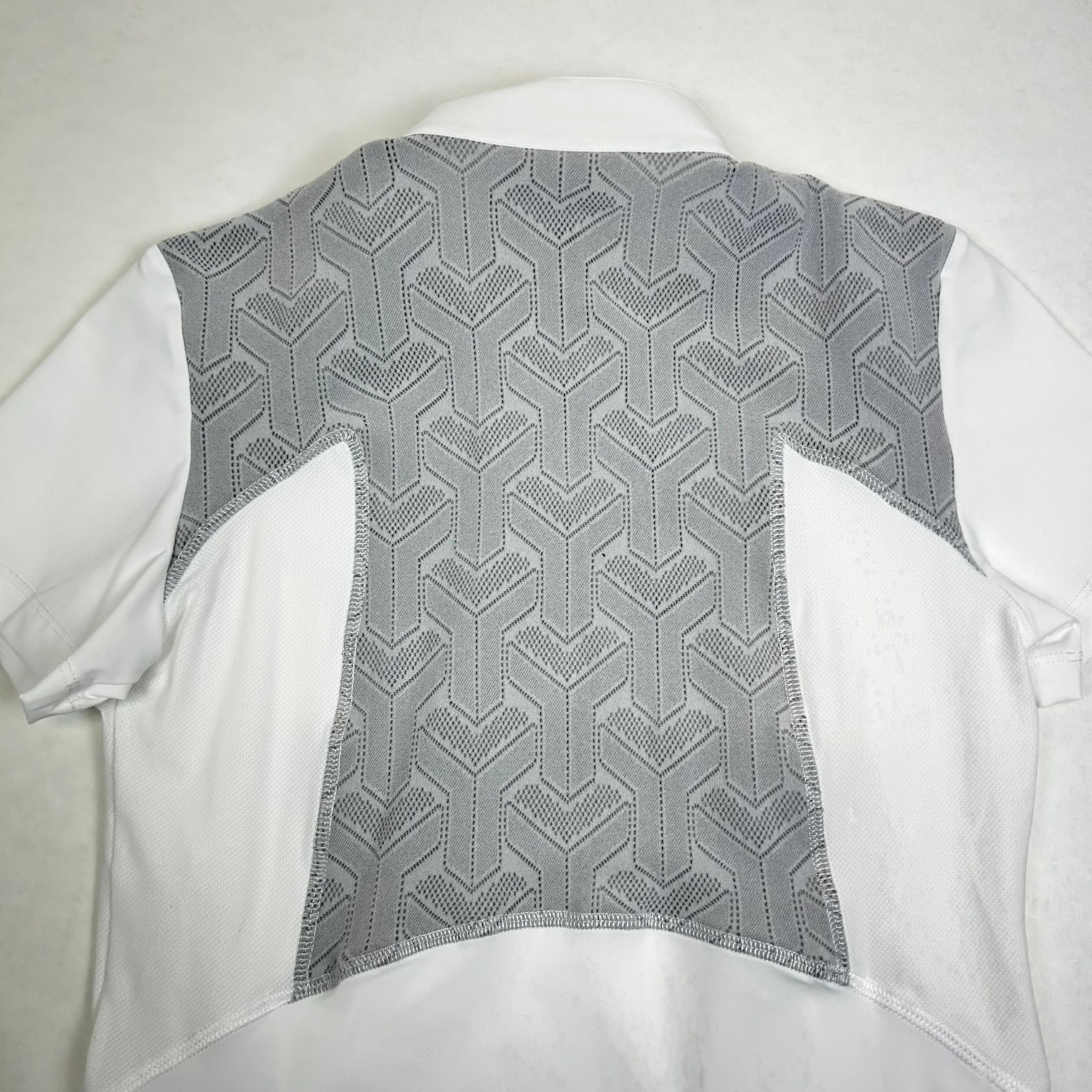 Revo Jersey S/S Wedstrijdshirt Zip Polo W/ Tech Knit Back Insert Wit Revo Jersey S/S Wedstrijdshirt Zip Polo W/ Tech Knit Back Insert Wit