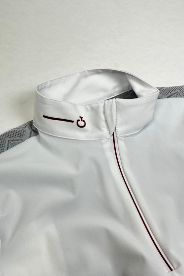 Revo Jersey S/S Wedstrijdshirt Zip Polo W/ Tech Knit Back Insert Wit Revo Jersey S/S Wedstrijdshirt Zip Polo W/ Tech Knit Back Insert Wit