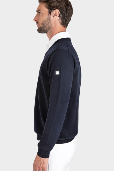 Equiline Men's Pullover Cedec Blue Equiline Men's Pullover Cedec Blue