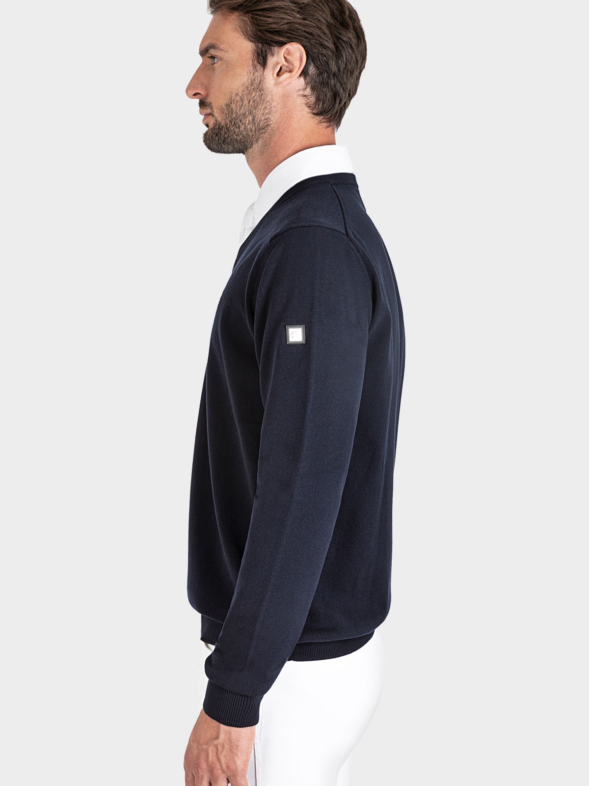 Equiline Men's Pullover Cedec Blue Equiline Men's Pullover Cedec Blue