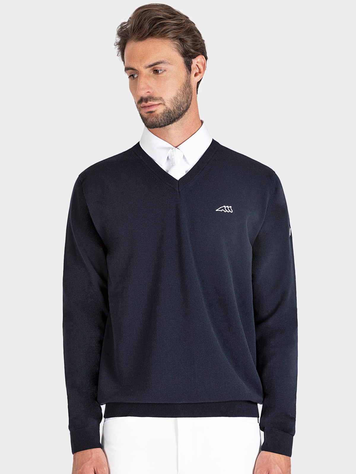 Equiline Men's Pullover Cedec Blue Equiline Men's Pullover Cedec Blue