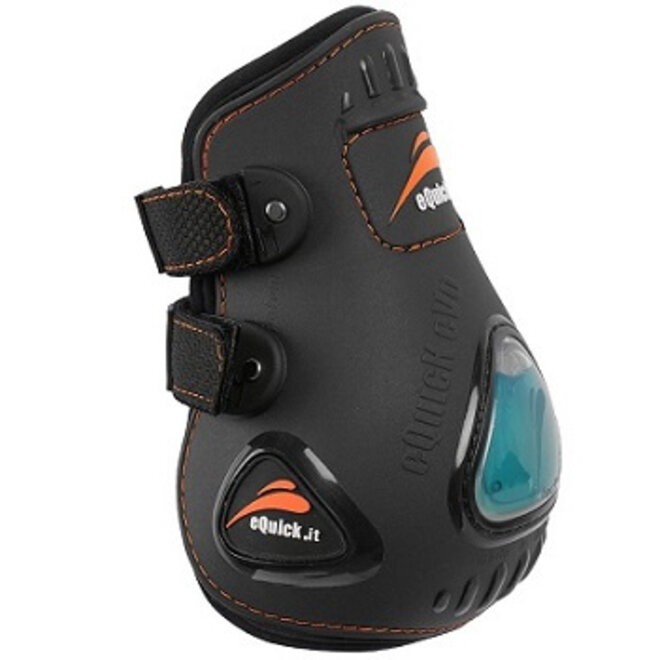 Ridershouse: eQuick eVo Achterkappen met klittenbandsluiting - kleur: bruin Ridershouse: eQuick eVo Achterkappen met klittenbandsluiting - kleur: bruin