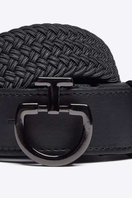 Ridershouse: Men's Elastic Belt CT Clasp - Zwart
