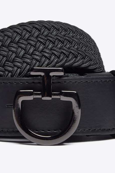 Ridershouse: Men's Elastic Belt CT Clasp - Zwart Ridershouse: Men's Elastic Belt CT Clasp - Zwart
