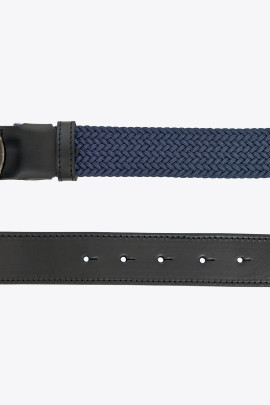 Ridershouse: Cavalleria Toscana Dames Elastische Riem CT Clasp - Blauw