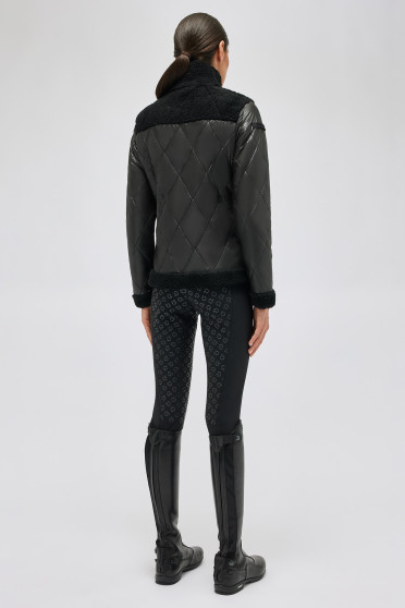 Cavalleria Toscana Nylon/Fleece Full Zip Jacket - Black By Ridershouse.com Cavalleria Toscana Nylon/Fleece Full Zip Jacket - Black By Ridershouse.com