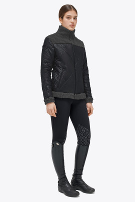 Cavalleria Toscana Nylon/Fleece Full Zip Jacket - Black By Ridershouse.com Cavalleria Toscana Nylon/Fleece Full Zip Jacket - Black By Ridershouse.com