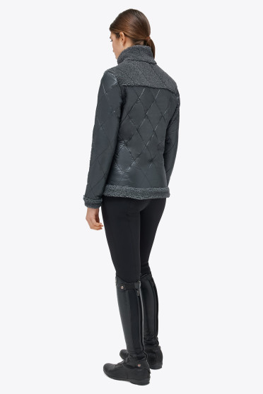 Cavalleria Toscana Nylon/Fleece Full Zip Jacket - Grey By Ridershouse.com Cavalleria Toscana Nylon/Fleece Full Zip Jacket - Grey By Ridershouse.com