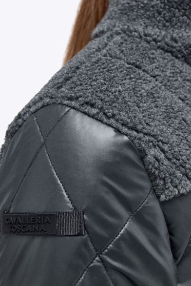 Cavalleria Toscana Nylon/Fleece Full Zip Jacket - Grey By Ridershouse.com Cavalleria Toscana Nylon/Fleece Full Zip Jacket - Grey By Ridershouse.com