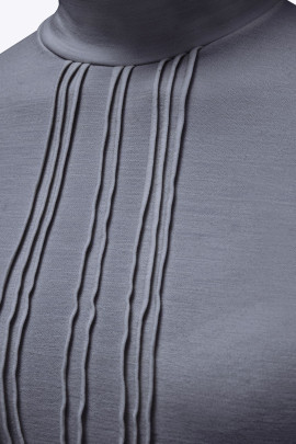 Ridershouse: CT Tech Wool Pleated Turtleneck L/S Trainingsshirt Blauwgrijs Ridershouse: CT Tech Wool Pleated Turtleneck L/S Trainingsshirt Blauwgrijs