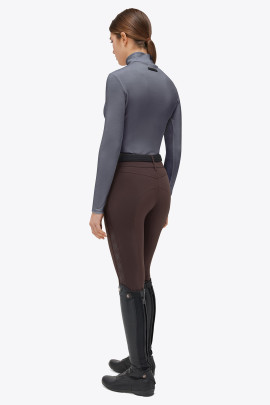 Ridershouse: CT Tech Wool Pleated Turtleneck L/S Trainingsshirt Blauwgrijs Ridershouse: CT Tech Wool Pleated Turtleneck L/S Trainingsshirt Blauwgrijs