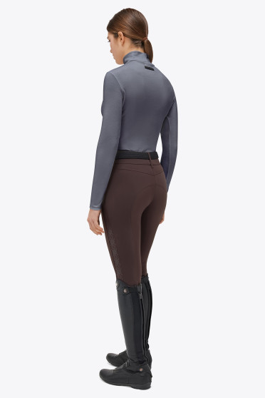 Ridershouse: CT Tech Wool Pleated Turtleneck L/S Trainingsshirt Blauwgrijs Ridershouse: CT Tech Wool Pleated Turtleneck L/S Trainingsshirt Blauwgrijs