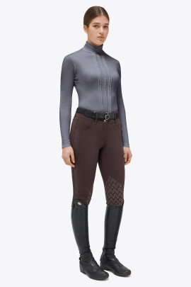 Ridershouse: CT Tech Wool Pleated Turtleneck L/S Trainingsshirt Blauwgrijs