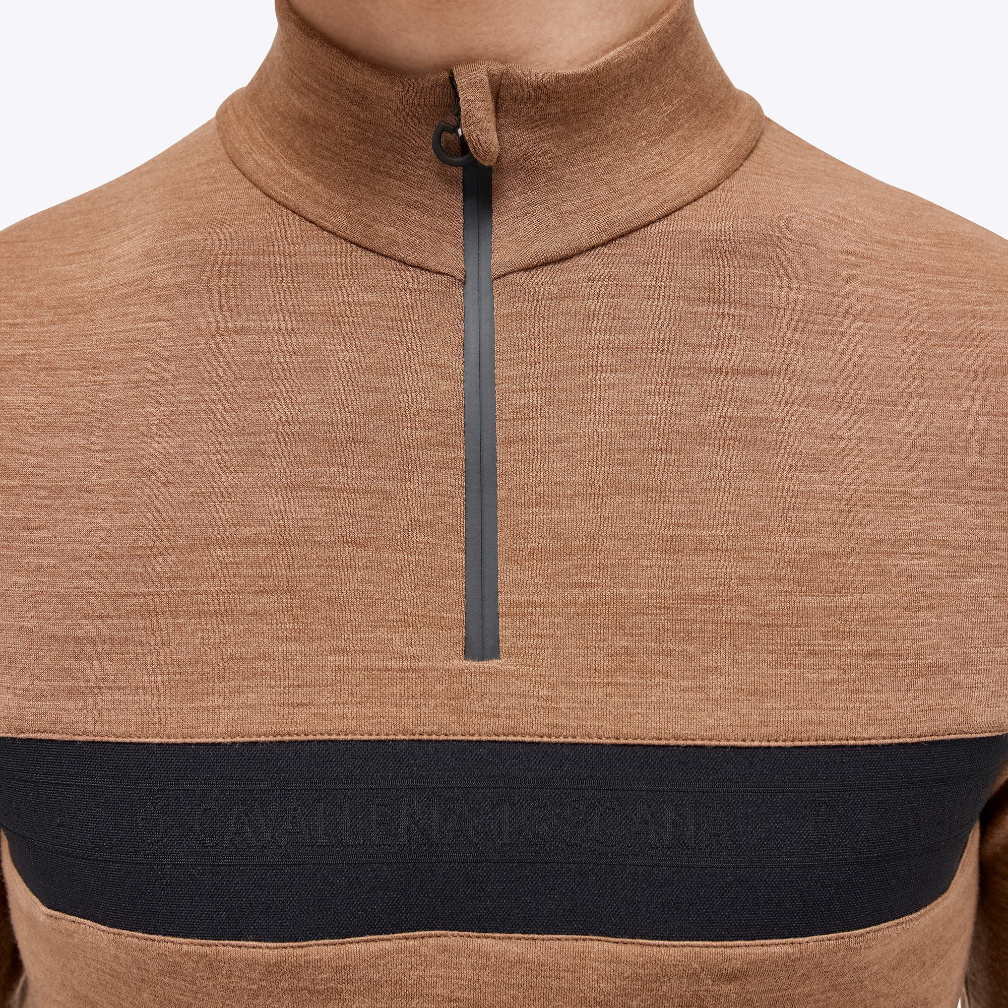 Ridershouse: Tech Wool Half Zip Heren Coltrui Bruin/Beige Cavalleria Toscana Ridershouse: Tech Wool Half Zip Heren Coltrui Bruin/Beige Cavalleria Toscana