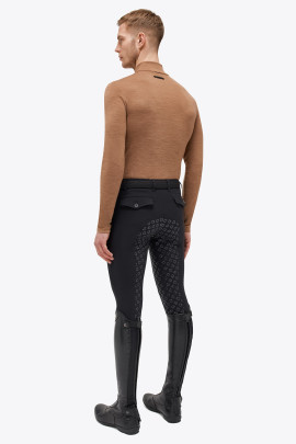 Ridershouse: Tech Wool Half Zip Heren Coltrui Bruin/Beige Cavalleria Toscana Ridershouse: Tech Wool Half Zip Heren Coltrui Bruin/Beige Cavalleria Toscana