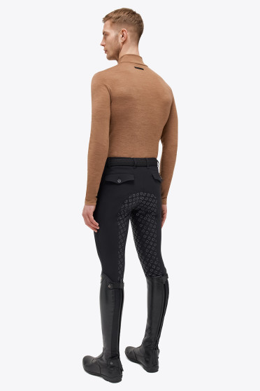 Ridershouse: Tech Wool Half Zip Heren Coltrui Bruin/Beige Cavalleria Toscana Ridershouse: Tech Wool Half Zip Heren Coltrui Bruin/Beige Cavalleria Toscana