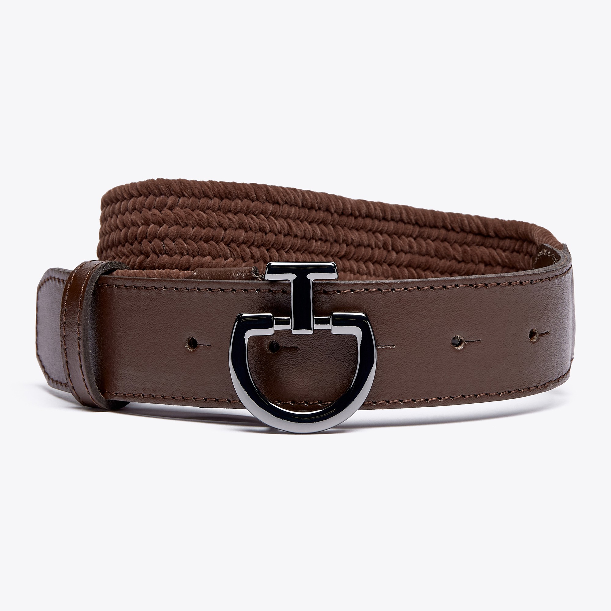 Ridershouse: Women's Velvet Belt CT Clasp Brown - in de kleur bruin velvet