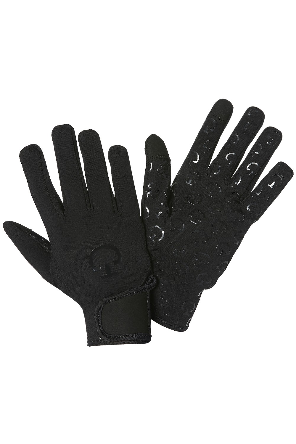 Ridershouse: Cavalleria Toscana Winter Gloves in the color Black with logo