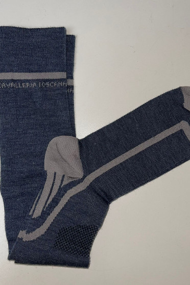 Ridershouse: CT WOOL Socks in the color blue by Cavalleria Toscana