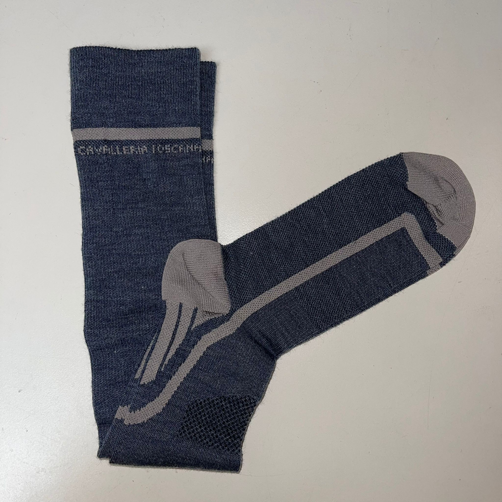 Ridershouse: CT WOOL Socks in the color blue by Cavalleria Toscana