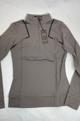 Ridershouse: Vestrum Vollon Training Top long sleeve - kleur hazelnootbruin