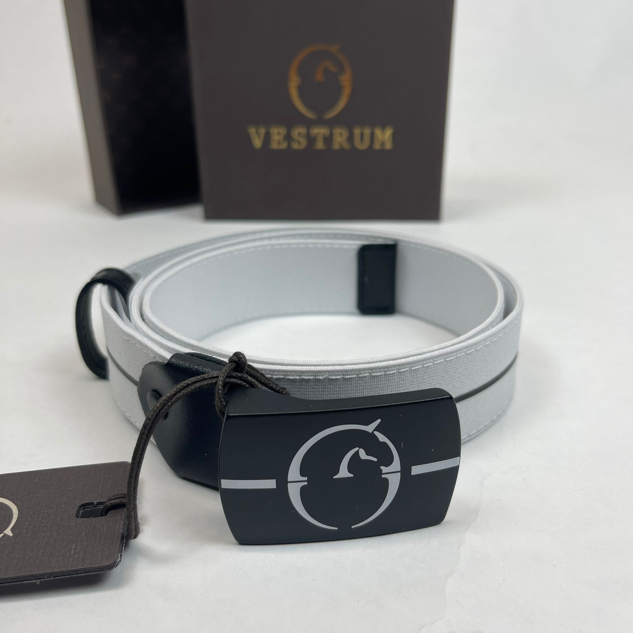 Ridershouse: Vestrum Denno Riem Wit/Zwart