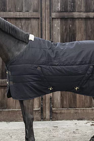 Ridershouse: Kentucky Horsewear Stable Rug Classic 300g in de kleur zwart Ridershouse: Kentucky Horsewear Stable Rug Classic 300g in de kleur zwart