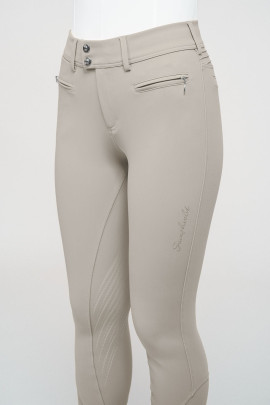 Ridershouse; Samshield Riding Breeches Chloe Script Knee Grip - beige color Ridershouse; Samshield Riding Breeches Chloe Script Knee Grip - beige color