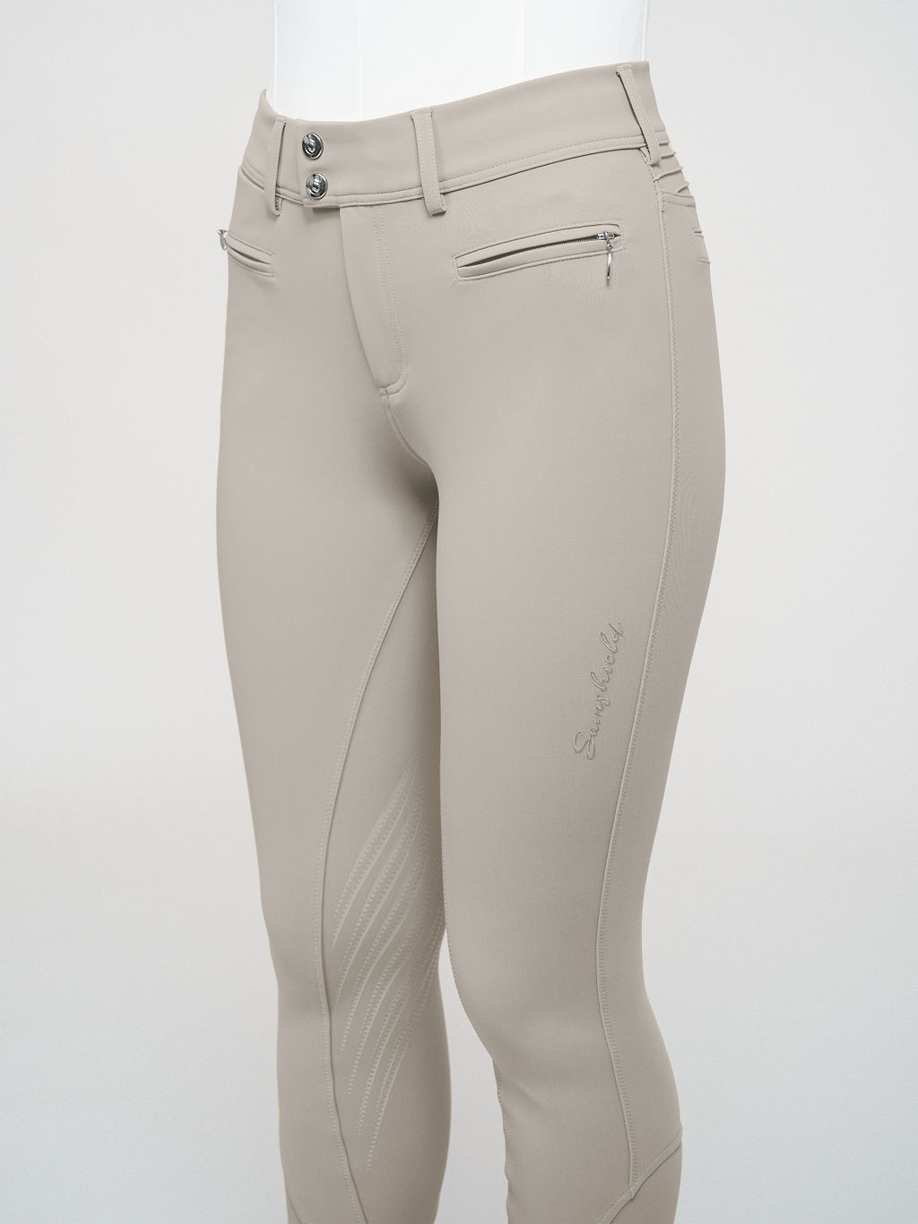 Ridershouse; Samshield Rijbroek Chloe Script Knee Grip - beige kleur Ridershouse; Samshield Rijbroek Chloe Script Knee Grip - beige kleur