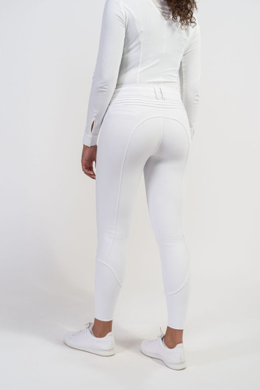 Ridershouse; Samshield Riding Breeches Chloe Script winter knee Grip - white Ridershouse; Samshield Riding Breeches Chloe Script winter knee Grip - white
