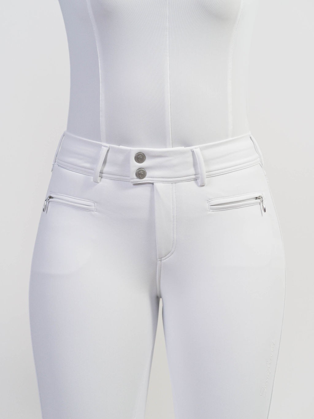 Ridershouse; Samshield Riding Breeches Chloe Script winter knee Grip - white Ridershouse; Samshield Riding Breeches Chloe Script winter knee Grip - white