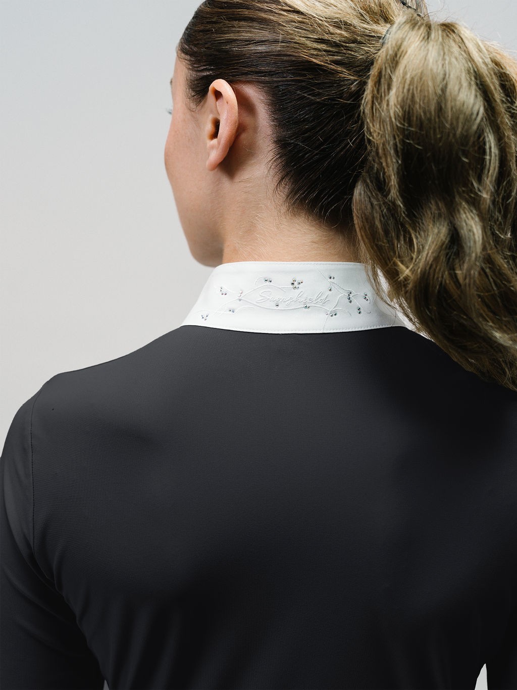Ridershouse: Samshield Wedstrijdshirt Julia Crystal Leaf Lange Mouwen - zwart Ridershouse: Samshield Wedstrijdshirt Julia Crystal Leaf Lange Mouwen - zwart