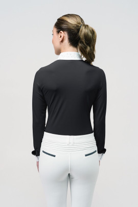 Ridershouse: Samshield Competition Shirt Julia Crystal Leaf Long Sleeves - black Ridershouse: Samshield Competition Shirt Julia Crystal Leaf Long Sleeves - black