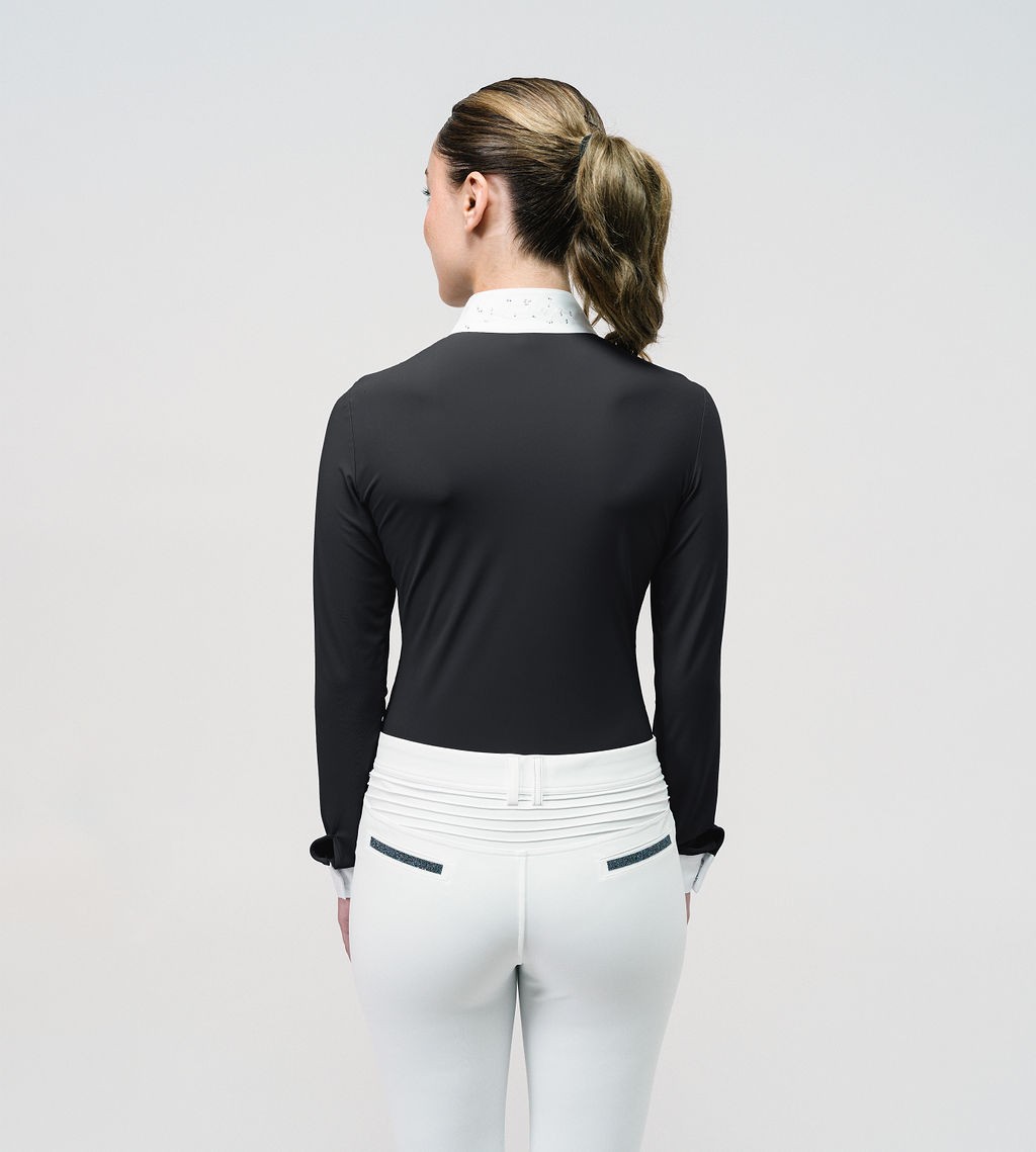 Ridershouse: Samshield Competition Shirt Julia Crystal Leaf Long Sleeves - black Ridershouse: Samshield Competition Shirt Julia Crystal Leaf Long Sleeves - black