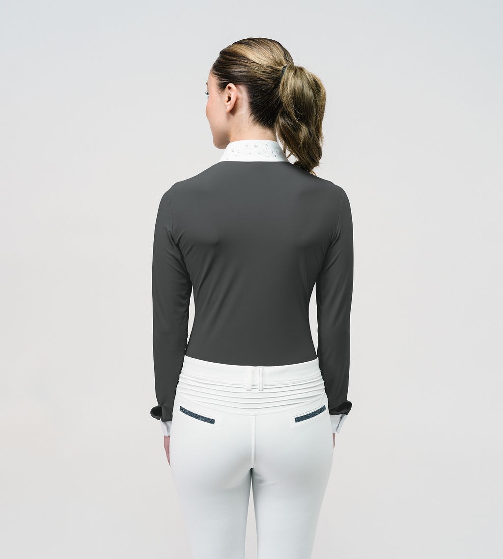 Ridershouse: Samshield Competition Shirt Julia Crystal Leaf Long Sleeves - magnet Ridershouse: Samshield Competition Shirt Julia Crystal Leaf Long Sleeves - magnet