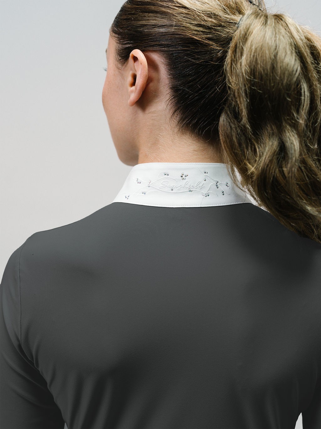 Ridershouse: Samshield Wedstrijdshirt Julia Crystal Leaf Lange Mouwen - magnet Ridershouse: Samshield Wedstrijdshirt Julia Crystal Leaf Lange Mouwen - magnet