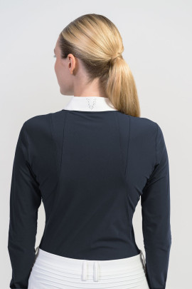 Ridershouse: Samshield Competition Shirt Cassandra Crystal Long Sleeves - Navy Ridershouse: Samshield Competition Shirt Cassandra Crystal Long Sleeves - Navy
