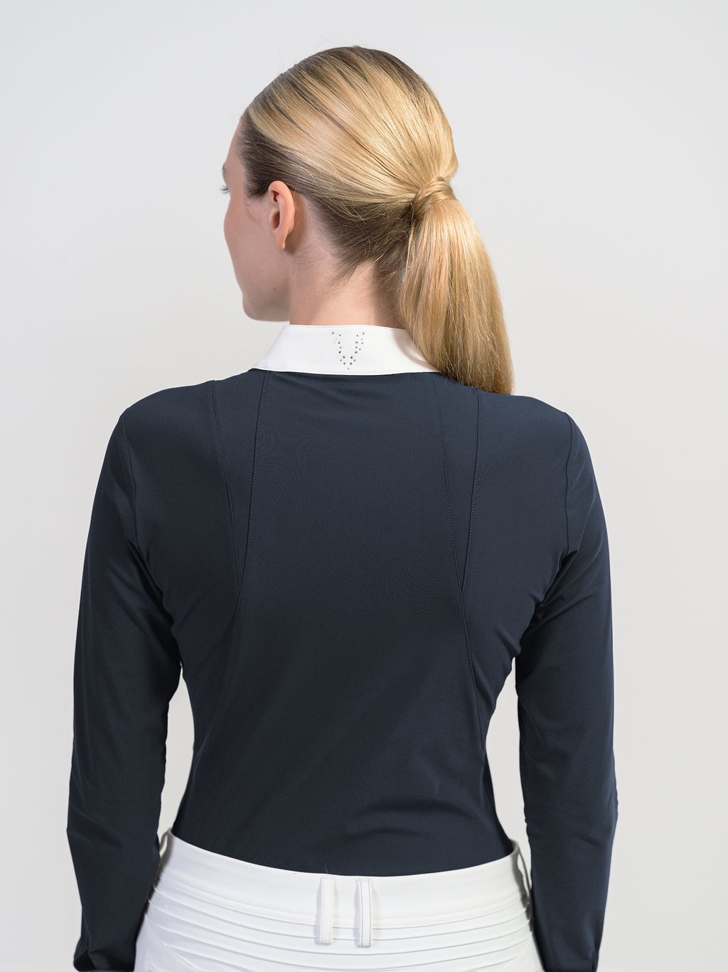 Ridershouse: Samshield Wedstrijdshirt Cassandra Crystal Lange Mouwen - Navy Ridershouse: Samshield Wedstrijdshirt Cassandra Crystal Lange Mouwen - Navy