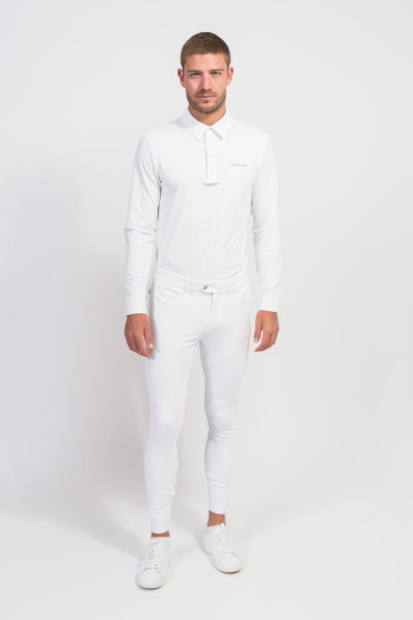 Ridershouse: Samshield Wedstrijd Shirt Arthur lange Mouwen - White Ridershouse: Samshield Wedstrijd Shirt Arthur lange Mouwen - White