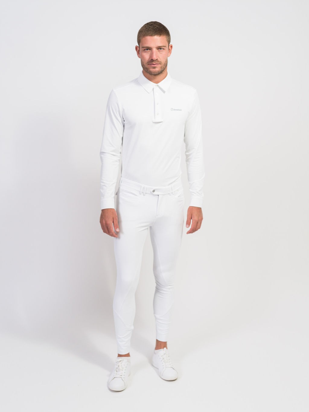 Ridershouse: Samshield Wedstrijd Shirt Arthur lange Mouwen - White Ridershouse: Samshield Wedstrijd Shirt Arthur lange Mouwen - White