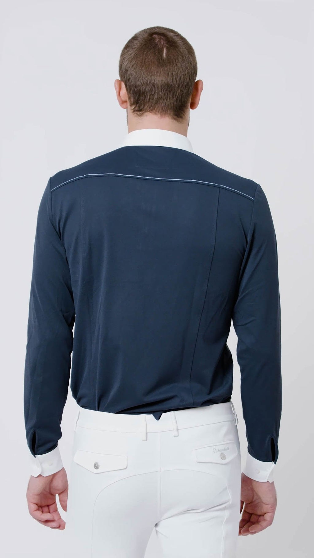 Ridershouse: Samshield Wedstrijd Shirt Arthur lange Mouwen - marineblauw Ridershouse: Samshield Wedstrijd Shirt Arthur lange Mouwen - marineblauw
